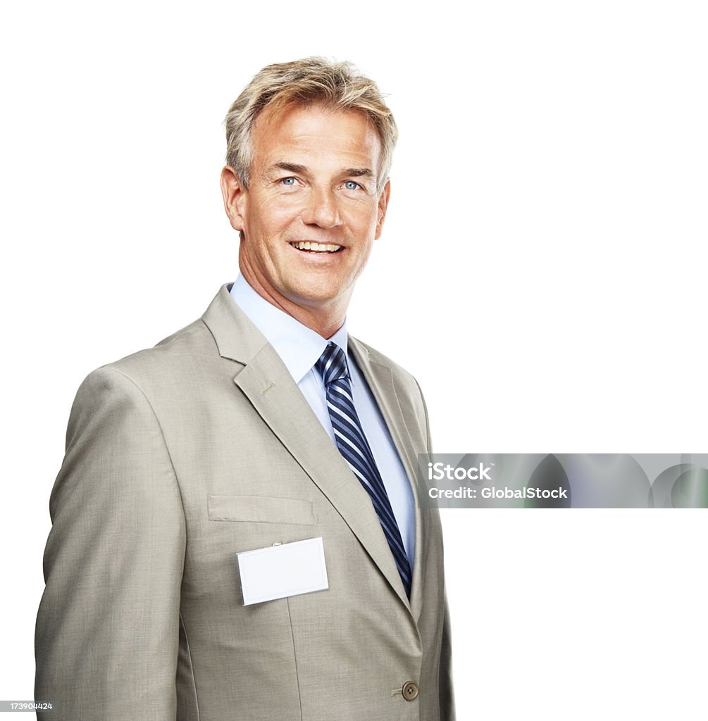 Close-up of a 중년 남자 사업가 미소 - 로열티 프리 40-44세 스톡 사진