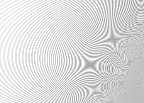 Light grey lines in 3D perspective vector abstract background, dynamic linear minimal design, wave lied pattern in dimensional and movement.