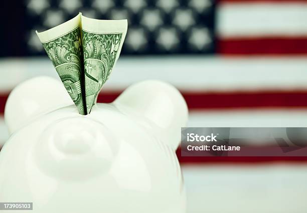 Back Hander Stock Photo - Download Image Now - American Culture, American Flag, American One Dollar Bill