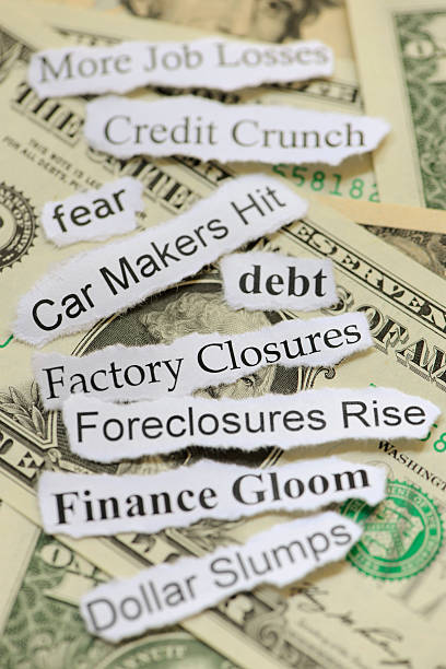 istock Recession and Credit Crunch Headline titles 173905255
