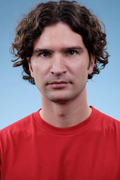 istock Young man with blank red shirt 173905620