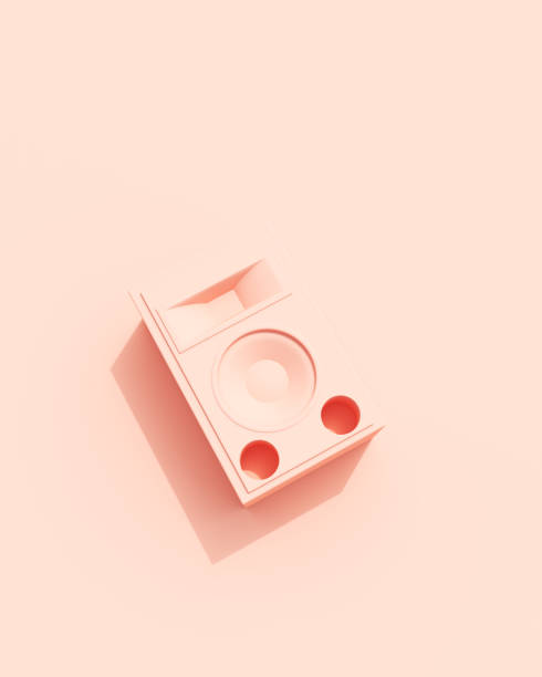 istock Rose pink musical instruments equipment flat lay diagonal vibrant production background wallpaper 1739059094