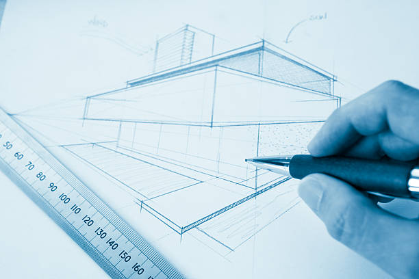 istock Contemporary house sketch 173906057