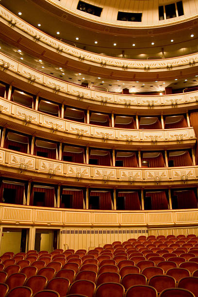 Vienna state opera stock photo
