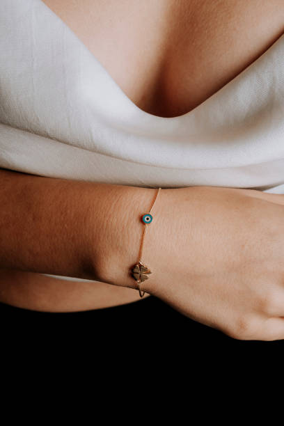 istock Diamond gold bracelet for young women 1739074963