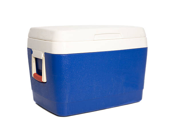 Esky - Cooler Box An Esky isolated on white. cool box stock pictures, royalty-free photos & images