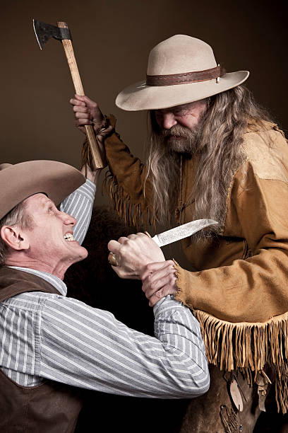 istock Antique Cowboy Fight 173908716