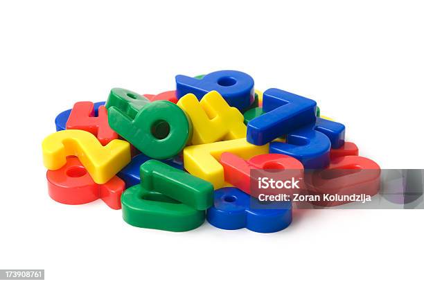 Heap Of Numbers Stock Photo - Download Image Now - Number, Heap, Cut Out