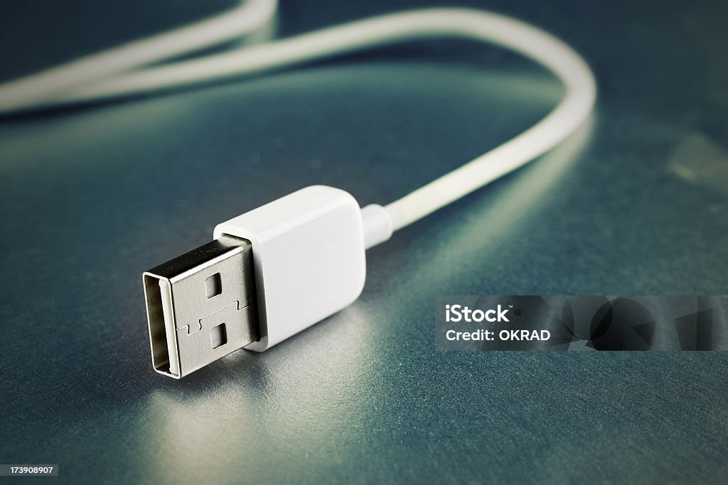 Computer-USB-Kabel Stecker-Effekt - Lizenzfrei Bewegungsunschärfe Stock-Foto