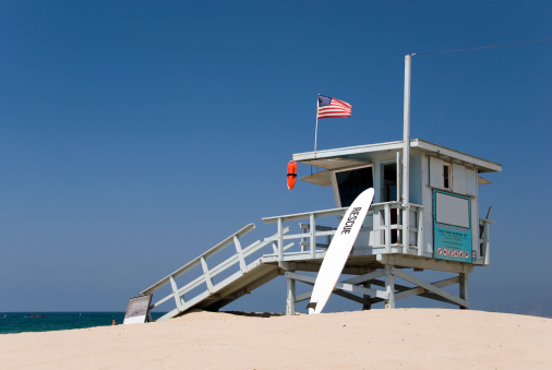 Lifeguard station at the beach.