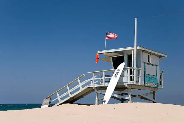 Lifeguard station at the beach.
