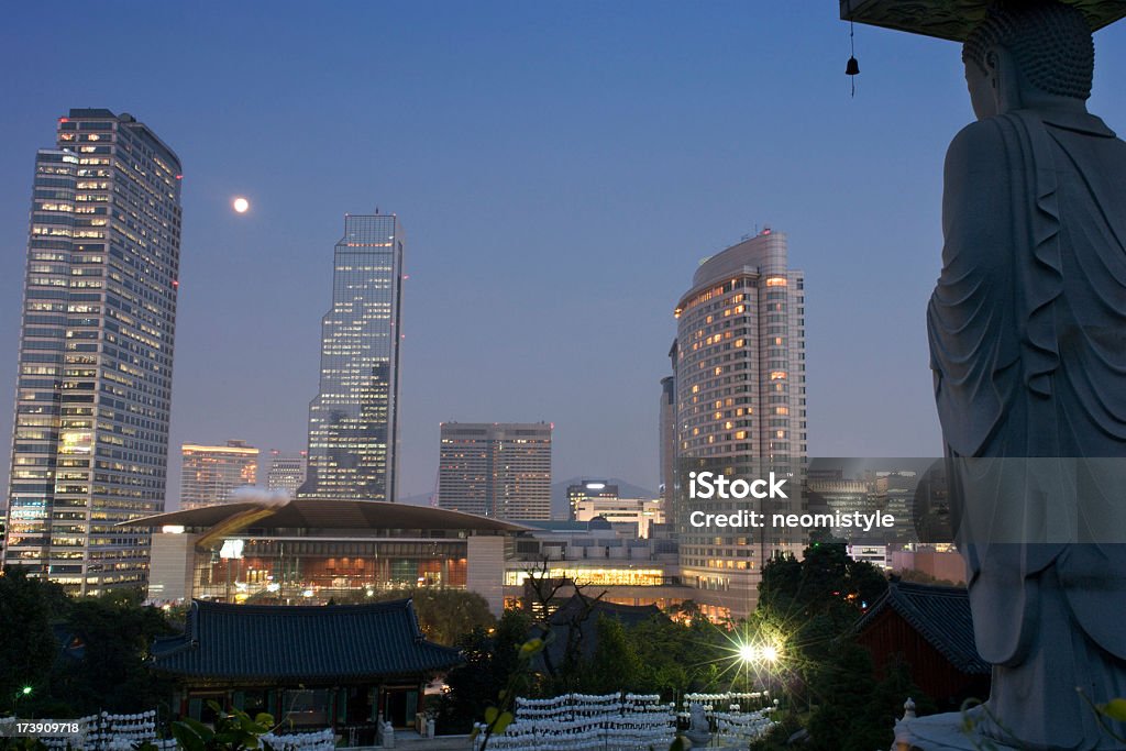 Nacht von Seoul - Lizenzfrei Architektur Stock-Foto