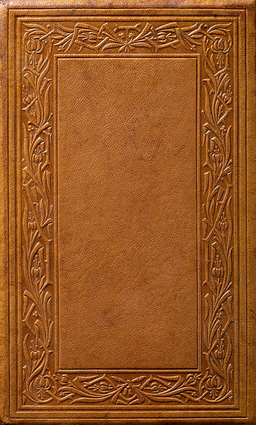 Libro antico in copertina 160 anni - foto stock