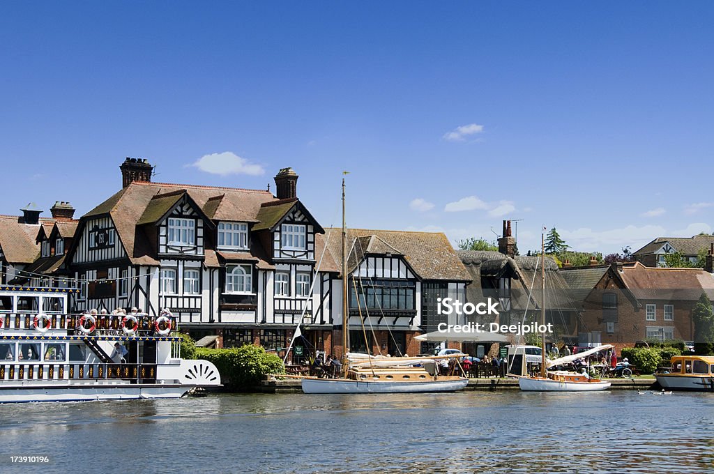 Horning Village no Reino Unido, em Norfolk Broads - Foto de stock de Norfolk Broads royalty-free