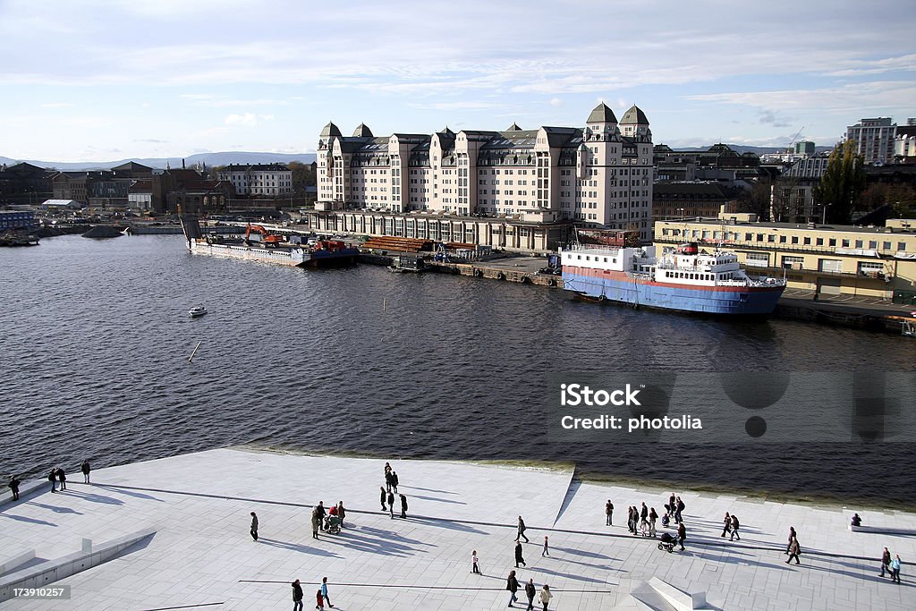 Blick von Oslo opera house - Lizenzfrei Opernhaus Stock-Foto