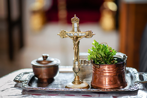 Orthodox religious equipment in Orthodox church