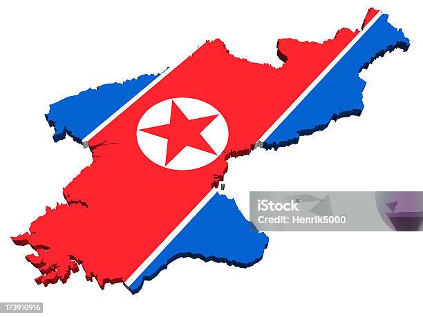 Nordkorea Karte Isoliert Auf Weiss Mit Clipping Path Stockfoto und mehr Bilder von Clipping Path