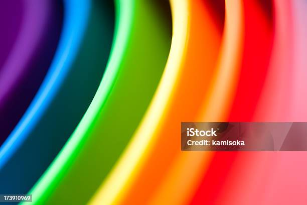 Regenbogen Farbige Buckets Stockfoto und mehr Bilder von Abstrakt - Abstrakt, Bildhintergrund, Blau