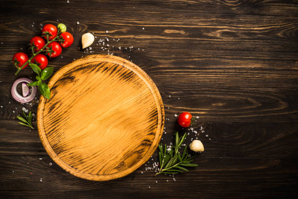 istock Food cooking background top view. 1739110007