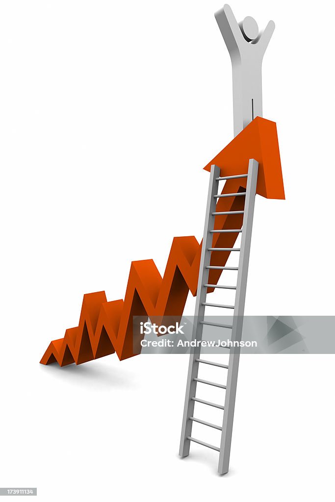 Gráfico de escalada - Foto de stock de Clip Art royalty-free