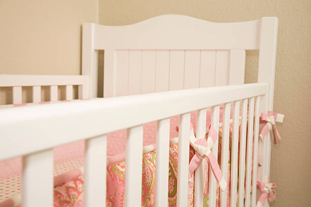 istock Horizontal View of Baby's Crib 173911361
