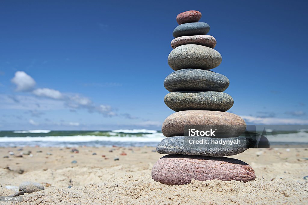 Spiaggia di pietre - Foto stock royalty-free di Aspirazione