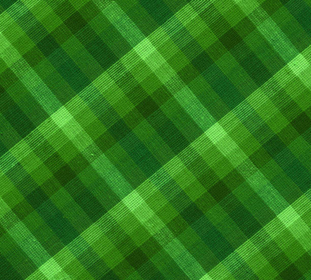 plaid tela verde - foto de stock