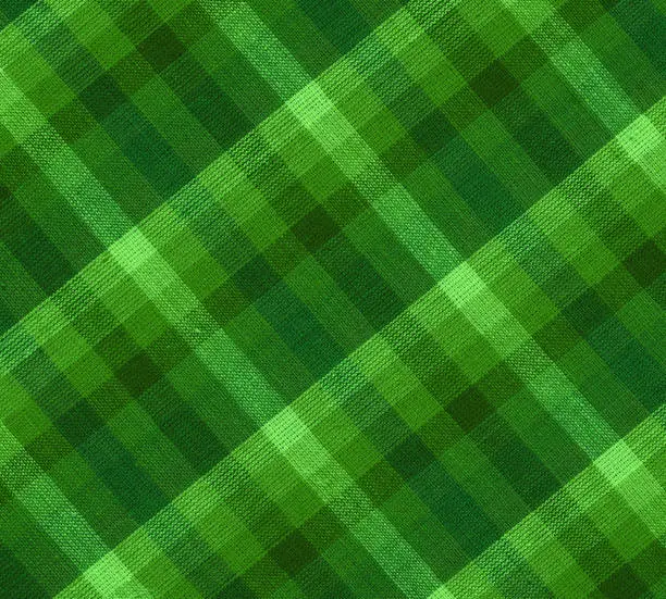 Photo of plaid green fabric