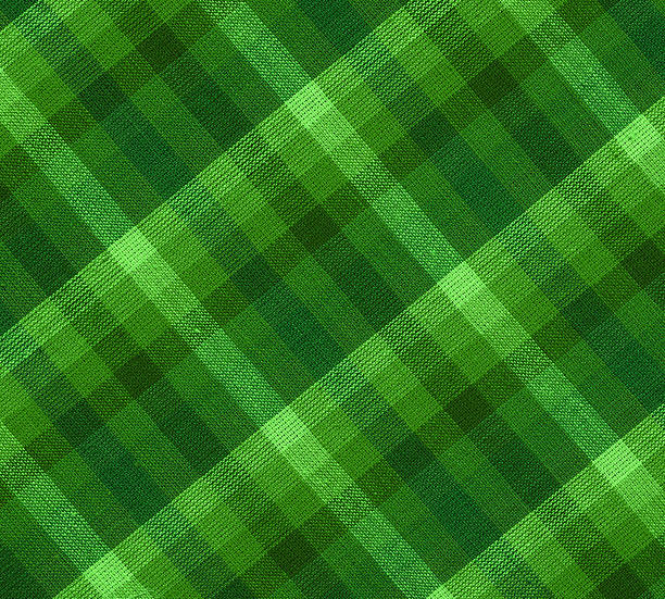 zielony tkanina w kratę - striped textile tablecloth pattern zdjęcia i obrazy z banku zdjęć