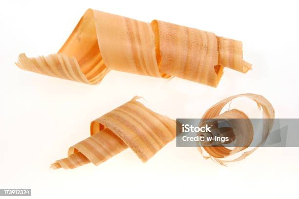 Three Wood Shavings Stock Photo - Download Image Now - Wood Chip, Wood Shavings, Cut Out