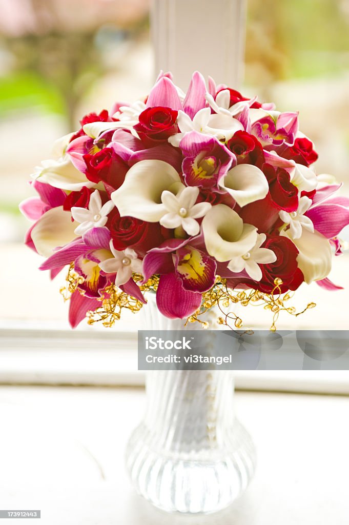 Blumenstrauß in einer Vase - Lizenzfrei Blume Stock-Foto