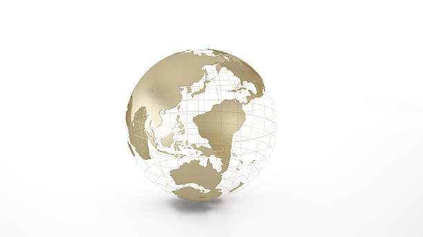 istock The model of golden globe. 173912487