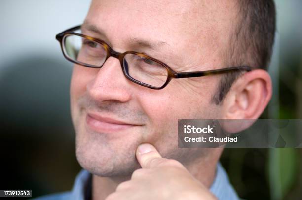 Man With Glasses Stock Photo - Download Image Now - Adult, Adults Only, Casual Clothing