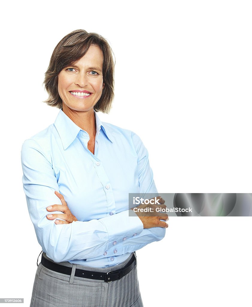 Retrato de una Empresaria sonriente confianza - Foto de stock de Una sola mujer libre de derechos