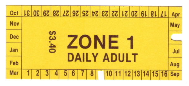 Daily bus ticket