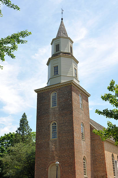 istock Historic Brick Church with Steeple 173913290