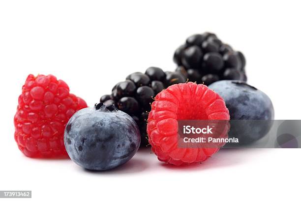 Mixed Berries Stock Photo - Download Image Now - Berry Fruit, Variation, White Background