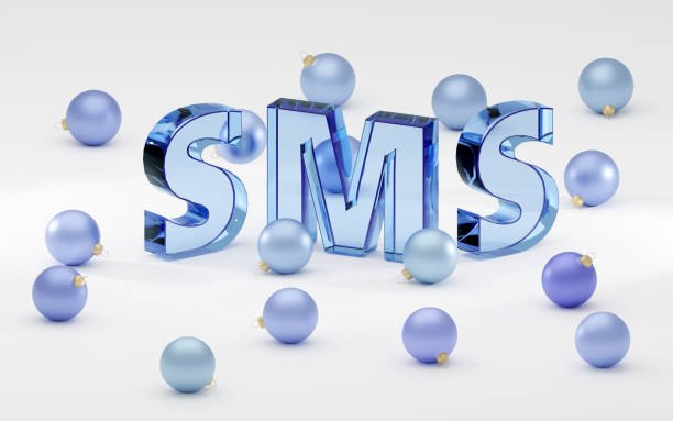 istock Luxury inscription sms on grey podium, soft light, smooth background, 3d rendering 1739135877