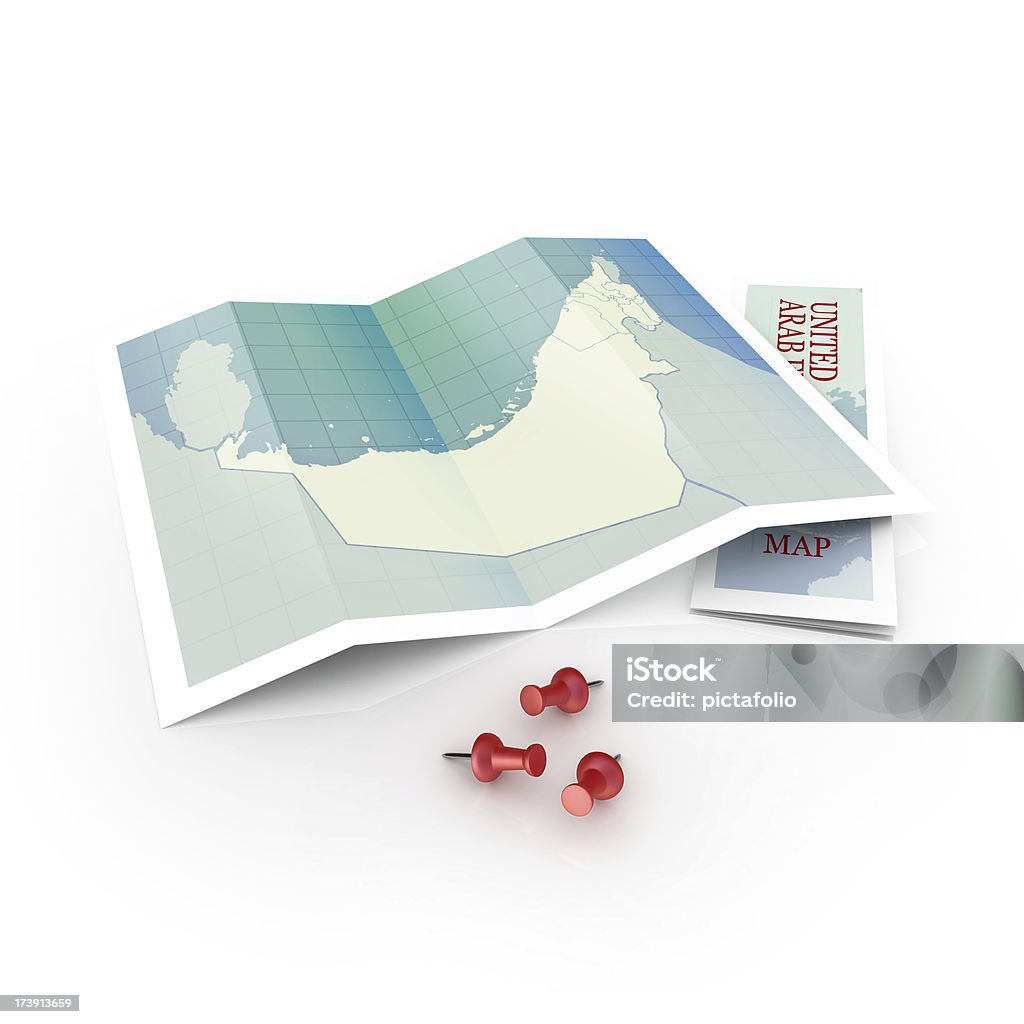 アラブ首長国連邦のマップ - 3Dのロイヤリティフリーストックフォト