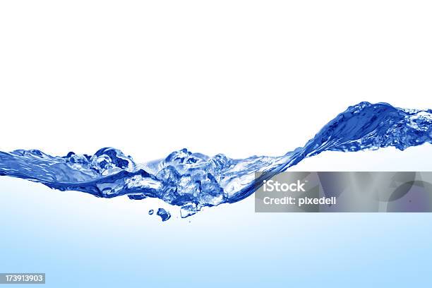 Blaue Wasser Planschen Wellen Und Wasser Stockfoto und mehr Bilder von Blau - Blau, Spritzendes Wasser, Bewegung