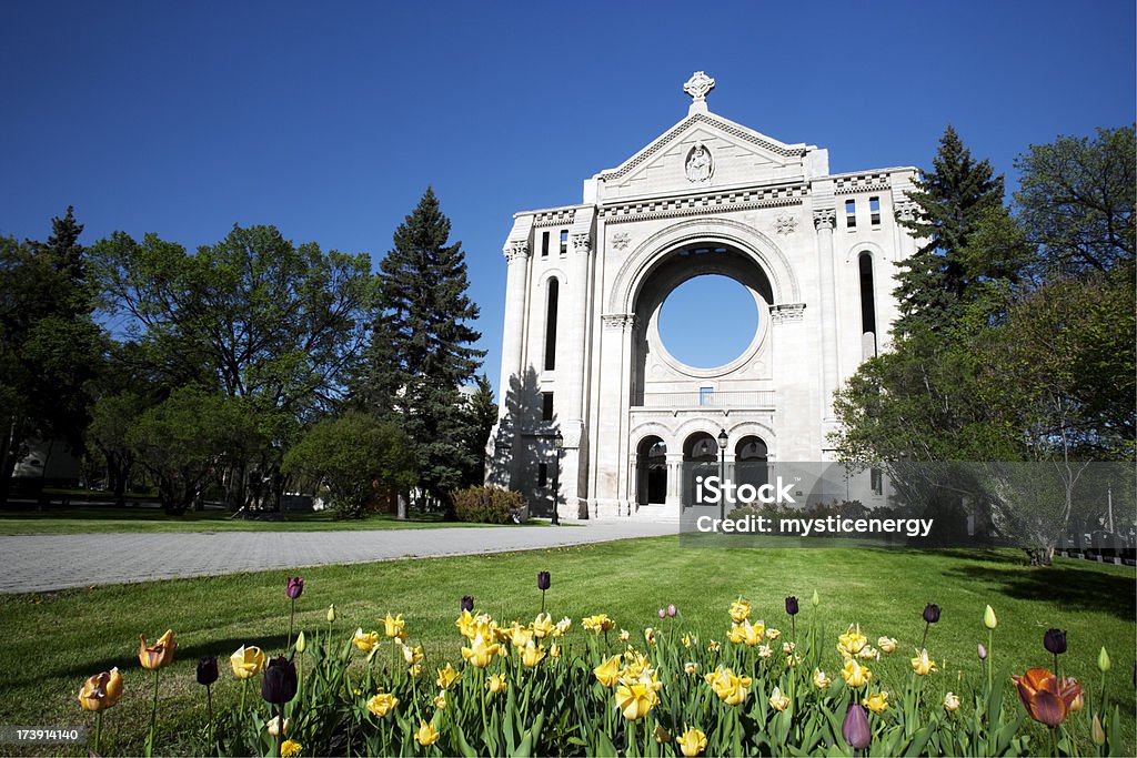 Catedral de S. Bonifácio, Winnipeg, Manitoba. - Royalty-free Winnipeg Foto de stock