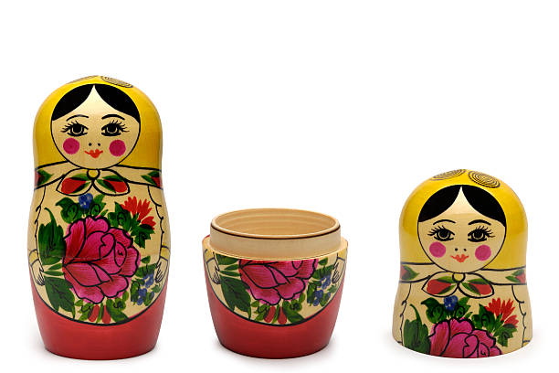 matrushka - russian nesting doll fotos imagens e fotografias de stock