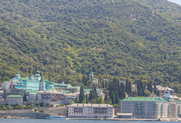 Panteleimonos medieval Monastery on Holy Mount Athos