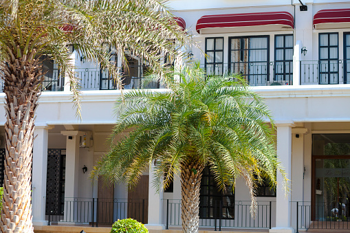 Detail of apartments of tourist resort in Toscana Khao Yai holiday and travel destination in Nakhon Ratchassima province near Pak Chong in Thailand