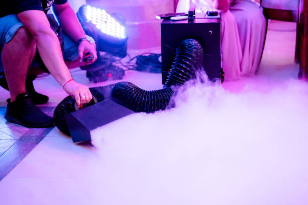 Party fog machine. Party entertainment.