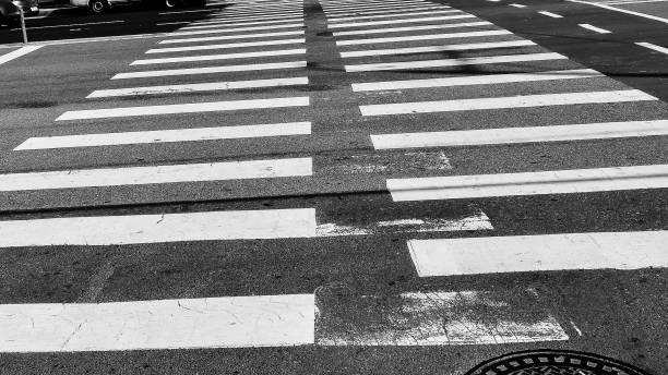 istock Zebra crossing on the road 1739151042
