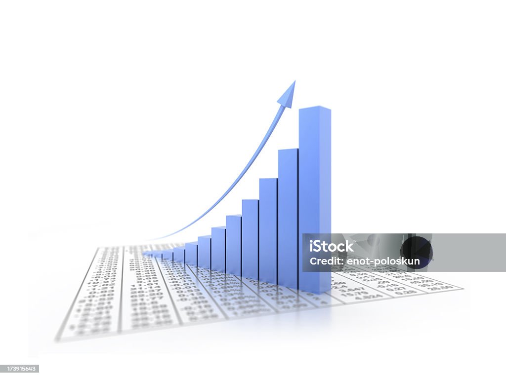 3 d graphique - Photo de Tableau financier libre de droits