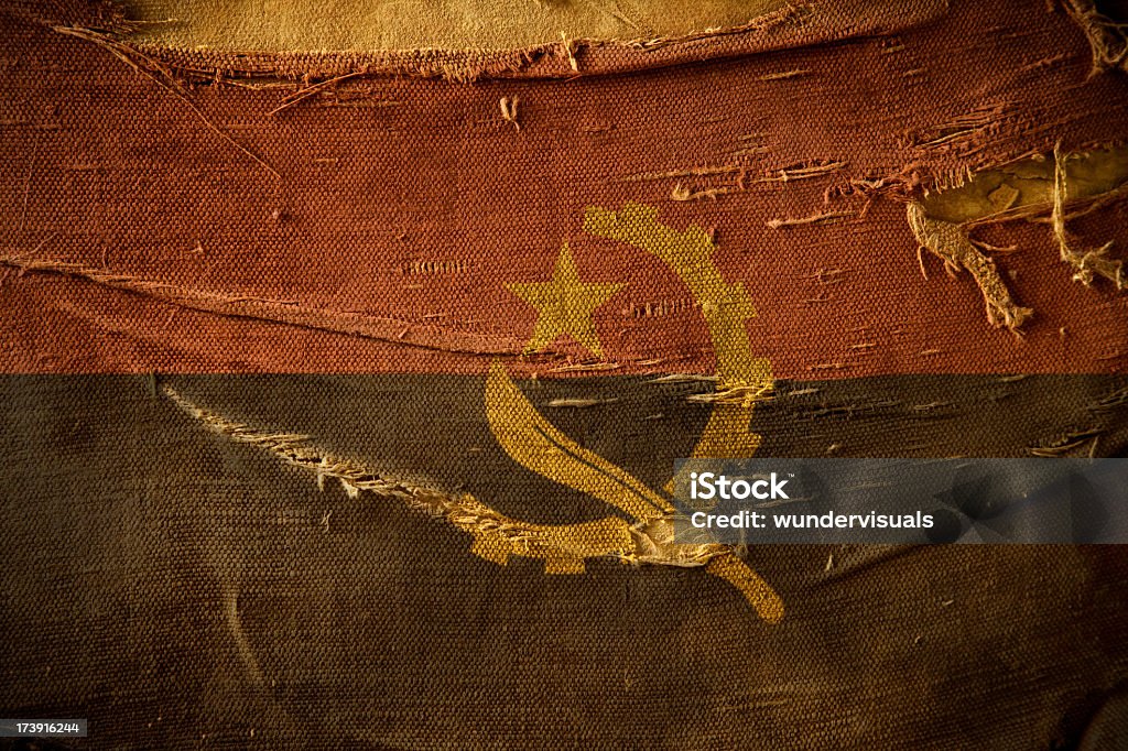 Гранж Флаг Анголы - Стоковые фото Ангола роялти-фри