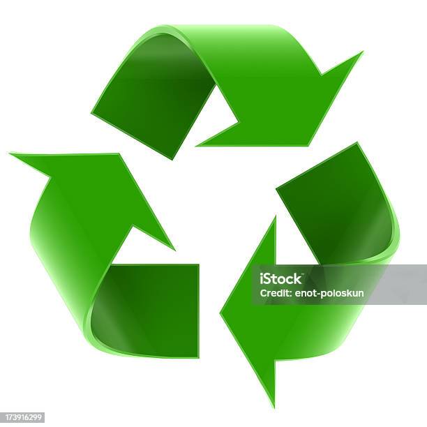 Recycling Symbol Stock Photo - Download Image Now - Recycling Symbol, Recycling, Three Dimensional