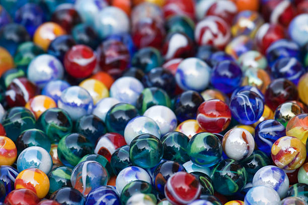 istock Multicolored glass balls textured 173916418